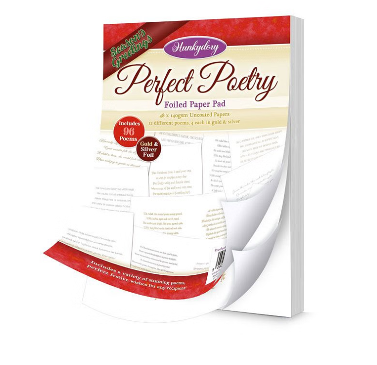 Season's Greetings Perfect Poetry Foiled Paper Pad